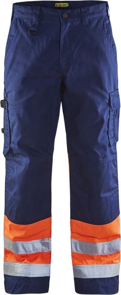 Blaklader Werkbroek High Vis 1564-1811 - Marineblauw/Oranje - C44