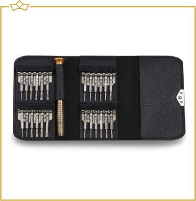 ATTREZZO® Schroevendraaier precisie set - 25 delig - Doe het zelf set inclusief etui