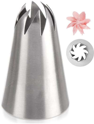 Spuitmond Edelstaal Bloem - Spuitmondjes voor Spuitzak - Decoratie - Cupcake