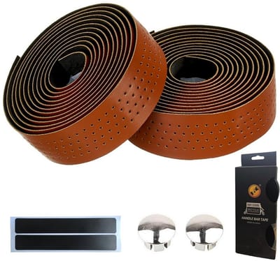 Waterdichte Fietsstuurband - Antislip en Schokdempend voor Racefietsen en Urban Fietsen, 200 x 3 cm, Bruin