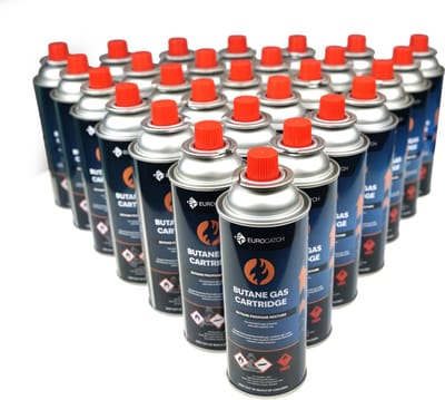 Eurocatch Gas Cartridge - Butaangas - Gasflessen - Gasbussen - Butaan - Navulling - 227g - 28 Stuks - Noodpakket