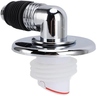 Wasmachine Afvoerputje - Badkamer Afvoer - Voorkomt Geur Overloop - Universele Pijpconnector - 8.6 cm Hoog - Grijs