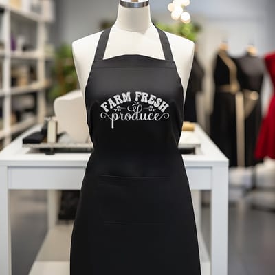 Verstelbaar kookschort, unisex, met 2 Zakken Vloeistof Druppel Waterbestendig Koken Keuken Restaurant Bar Schilderen BBQSchort, voor diverse doeleinden, Zwart Schorten Koksschort Unisex Schorten voor Vrouwen en mannen , farm dresh produce
