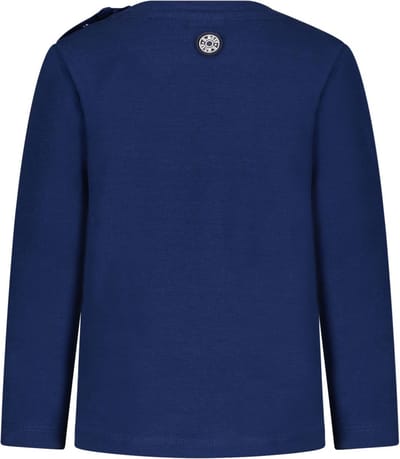 B.Nosy -Jongens shirt - Lake blue - Maat 74