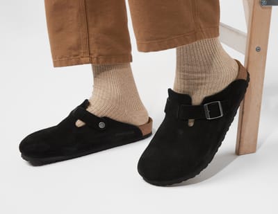 Birkenstock Boston Leve Zwart