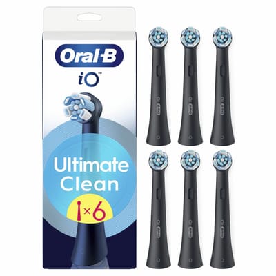 Oral-B - Opzetborstels iO Ultimate Clean Zwart - 6 x 6 stuks - Voordeelverpakking