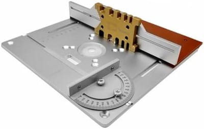 Router Tafel Inzet - Precisie Plaat - Hout Bewerken - Aluminium Legering - 245 x 240 mm - Zilver