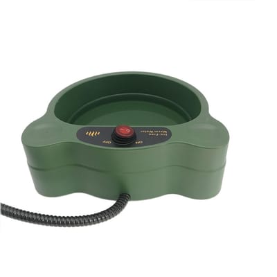 Elektrische Hondenwaterbak Groene Verwarmde Hondenbak voor Huisdierhond black