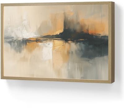 Wandlamp 60x40 cm - Oplaadbaar - Modern - Abstract - Goud - Zwart - Wandlampen binnen woonkamer - Slaapkamer lamp - Decoratieve nachtlamp - Vloerlamp draadloos