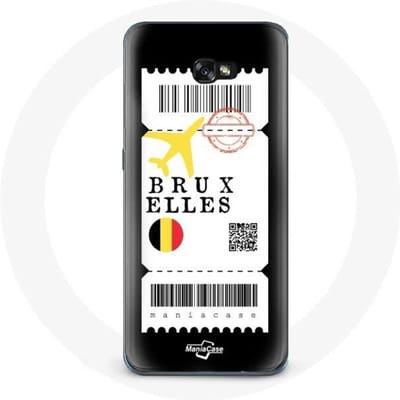 Case voor Samsung Galaxy A8 2016 Vliegticket Brussel België