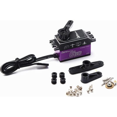 YIPINServo 25KG Digitale Servo Metalen Tandwiel Servo Waterdicht voor 1/8 1/10 Schaal RC Auto Robot 10kg paars