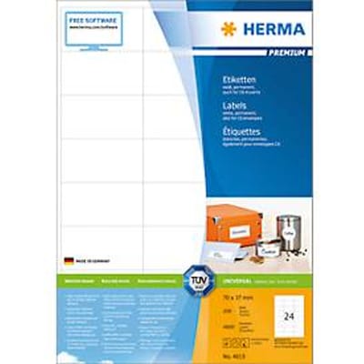 Herma premium-etiketten op A4-bladen, 4800 etiketten, 200 vellen
