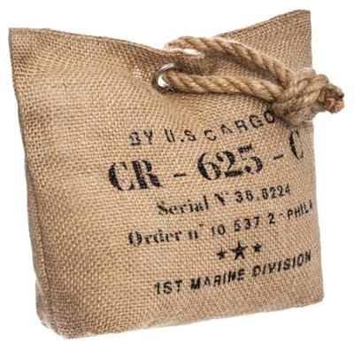 Deurstopper Jute - Vloerstop - Voorkom Dichtslaan - Vintage Loft Stijl - 25 x 18 cm - Naturel