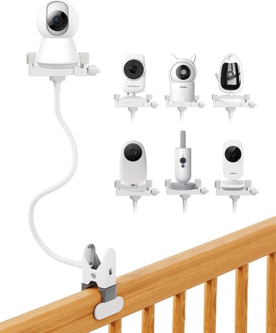 Babyfoon houder flexibel – universele babycamera cliphouder, verstelbaar zonder boren, 30 cm draaibare standaard