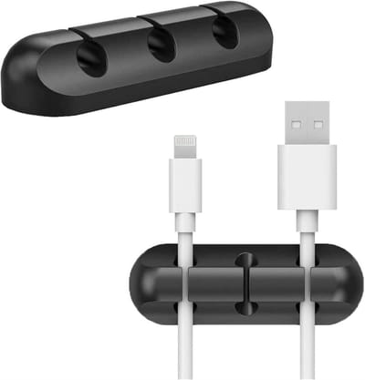 Famanu – Kabelclips Organizer voor snoerbeheer - zelfklevende haken - kabelhouder voor netsnoeren en oplaadkabels - muiskabel - pc - kantoor en thuis (3k)