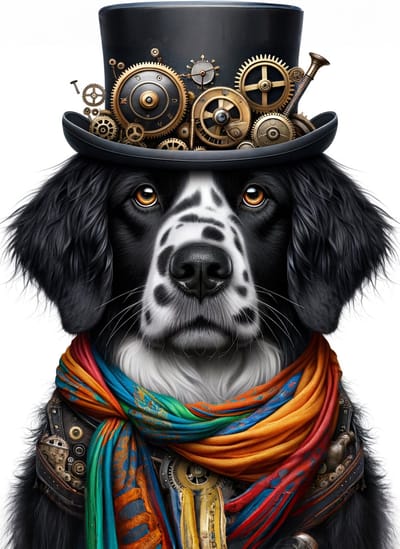 Diego Dog- Mint by Michelle decoupage papier A1