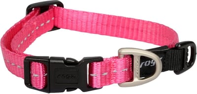 Reflecterende Hondenhalsband 11 mm - Roze verstelbaar