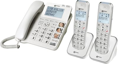 Draadloze Telefoon met Extra Hoorn en Extra Hard Oproepgeluid - Ideaal voor Slechthorenden
