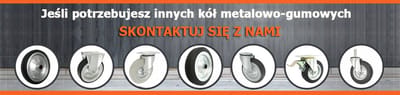 Niet-vlekkend grijs metalen/rubber wiel 80mm