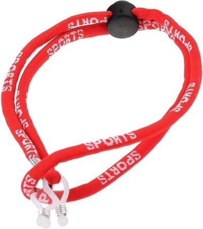 Sport Brillenkoord Verstelbaar – Rood - Fietsen - Joggen - Fitness