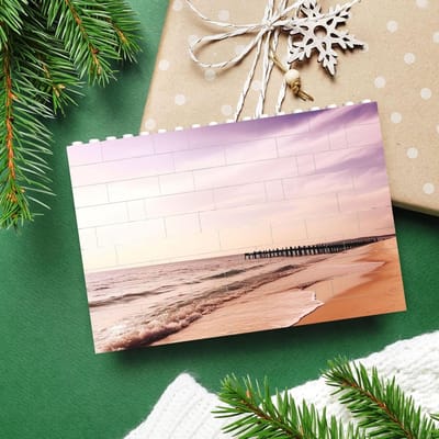 Bouwsteen Puzzel - 3D Blokken - Ontspanning Thuis - Milieuvriendelijk ABS Materiaal - Strand Foto