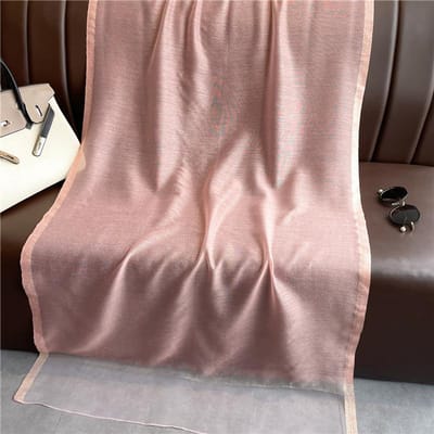 Écharpes Mode Légères pour Femmes Écharpe de Cou d'Été Protection Solaire Écharpe Châle en Soie 180*70cm Hijab Bufanda Châles 180x70cm white