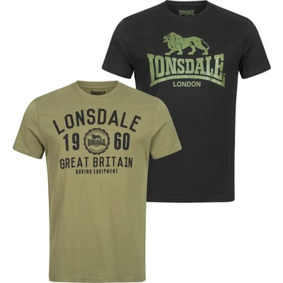 Lonsdale T-shirt Bangor T-shirt regular fit dubbele verpakking