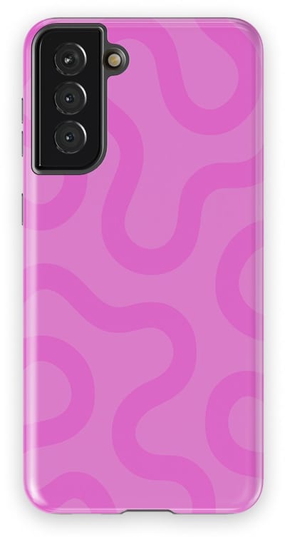DripCase Motion Flow Tough Hoesje Samsung Galaxy S21 Plus | Backcover met Mag | Trendy Design | Valbescherming | Bubble Waves