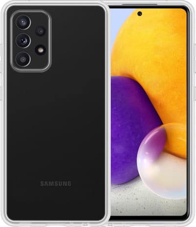 Hoesje - Geschikt voor Samsung Galaxy A72 - Sterk & Shockproof - Siliconen Case - Hoes Cover - Telefoonhoes - Transparant