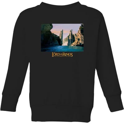 Lord Of The Rings Argonath Kids' Sweatshirt - Black - 98/104 (3-4 jaar)