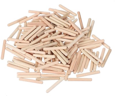 Houten Deuvelpennen - Houtverbinding Staven - Meubelbouw Ambachten - Gladde Afwerking Stevige Pasvorm - 5x40 mm - Natuurlijk Hout