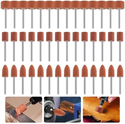 42 Delige Set Slijpkoppen voor Rotatiegereedschap met 1/8 Inch Schroefdraad
