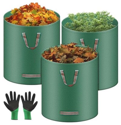 Dailygoods- Tuinafvalzakken 3 x 272 l - Waterdicht - Scheurvast