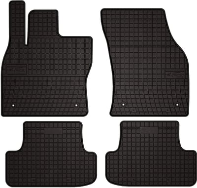 Wielganizator SolidPRO Serie - Auto Rubbermat - Audi Q2 Crossover - Zwart - Voetbescherming