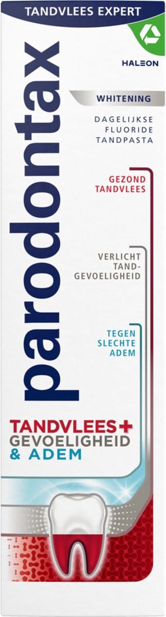 Parodontax - Tandpasta - Tandvlees+Gevoeligheid & Adem - Whitening - 75ml x 3