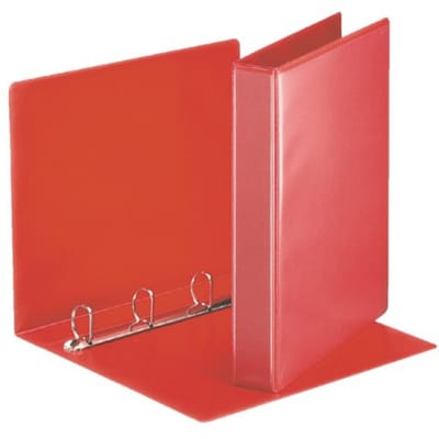 Presentatieringband Esselte Essentials panorama A4 4-rings D-mechaniek 25mm rood