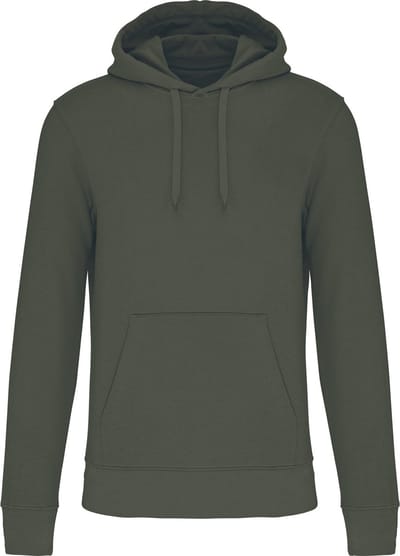 Kariban Ecologische herensweater met capuchon K4027 - Dark Khaki - L
