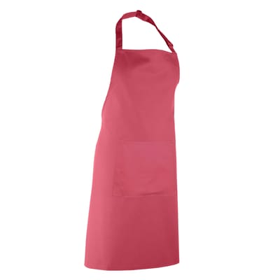 Premier Dames/Dames Kleuren Bipschort Met Zak / Werkkleding (Pakket van 2) (Fuchsia)