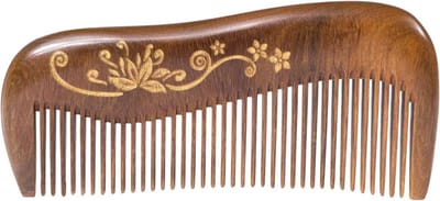 Haar Kam - Fijne Tand Kam - Dagelijks Gebruik - Natuurlijk Aroma - 12 cm - Sandelhout