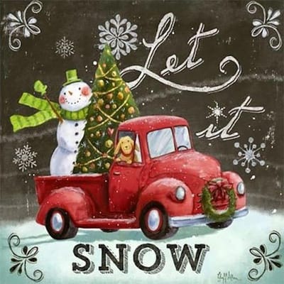 Peinture Diamant 5D Broderie Dessin Animé Noël Neige Mosaïque Point de Croix Art Diamant 30x30CM white