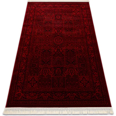Kleden Rugsx ORIENT 5365 tapijt bordeauxrood / zwart Frame, 300x400 cm