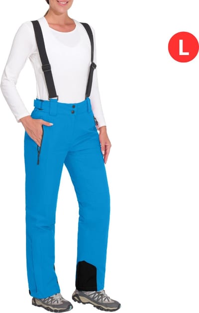 Bovista Skibroek - Skipak - Snowboard Broek - Winterbroek - Sneeuwbroek - Dames - Wintersport - Bretels - Blauw - Maat L