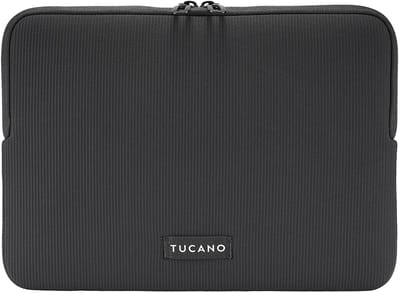 Tucano Colore Sleeve MacBook Neo 13 – Anti-kras Binnenzak met Rits – Anti-Slip Systeem voor Laptop Vasthoud – Ritssluiting met Dubbele Trekker - Zwart