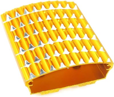 Motorfiets Pedaal - Voetsteun Motor - Veilig Rijden - Anti-slip Oppervlak - 6 x 5.2 cm - Goud Zilver