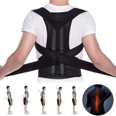 Houding Correctie - Maat S - Postuur Corrector - Rugbraces - Verstelbare Rugband - Tegen Rugklachten - LOUZIR