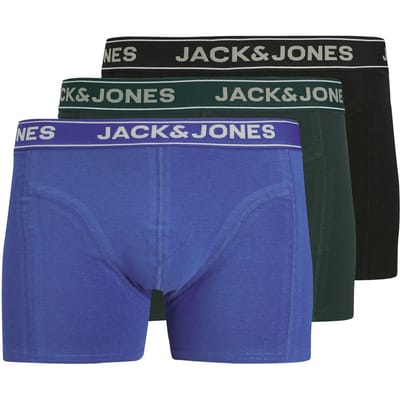 Jack & Jones Heren plus size boxershorts trunks jacblack friday 3-pack multicolor