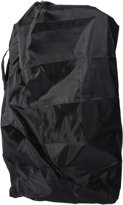 Waterdichte Oxford Draagtas voor Kinderwagen - Lichtgewicht en Compact met Trekkoord - Beschermende Auto Tas voor Wandelingen en Reizen - Zwart