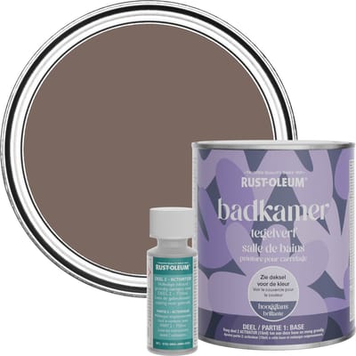 Rust-Oleum Bruin Badkamer Tegelverf Hoogglans - Oever 750ml