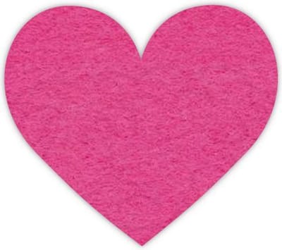 Hart vilt onderzetters - Fuchsia - 6 stuks - ø 10 cm - Glas onderzetter - Valentijn - Cadeau - Woondecoratie - Woonkamer - Valentijn - Tafelbescherming - Onderzetters Voor Glazen - Keukenbenodigdheden - Woonaccessoires - Tafelaccessoires