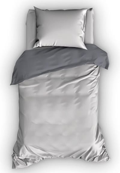 Duimelot Dekbedovertrek Princessa Silver Antraciet-120 x 150 cm